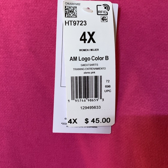 Woman’s sweatshirt- Core I By Reebok NWt -Size 4X - Picture 2 of 11